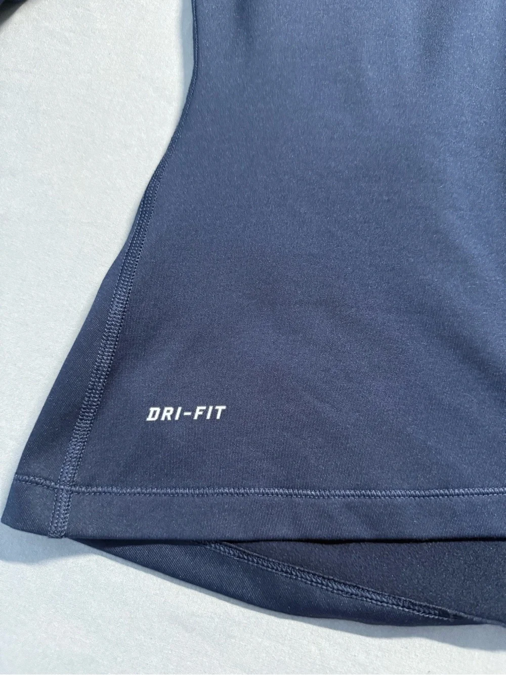 Nike Black Mock Neck Long-Sleeve Dri-FIT Tee in Navy blue